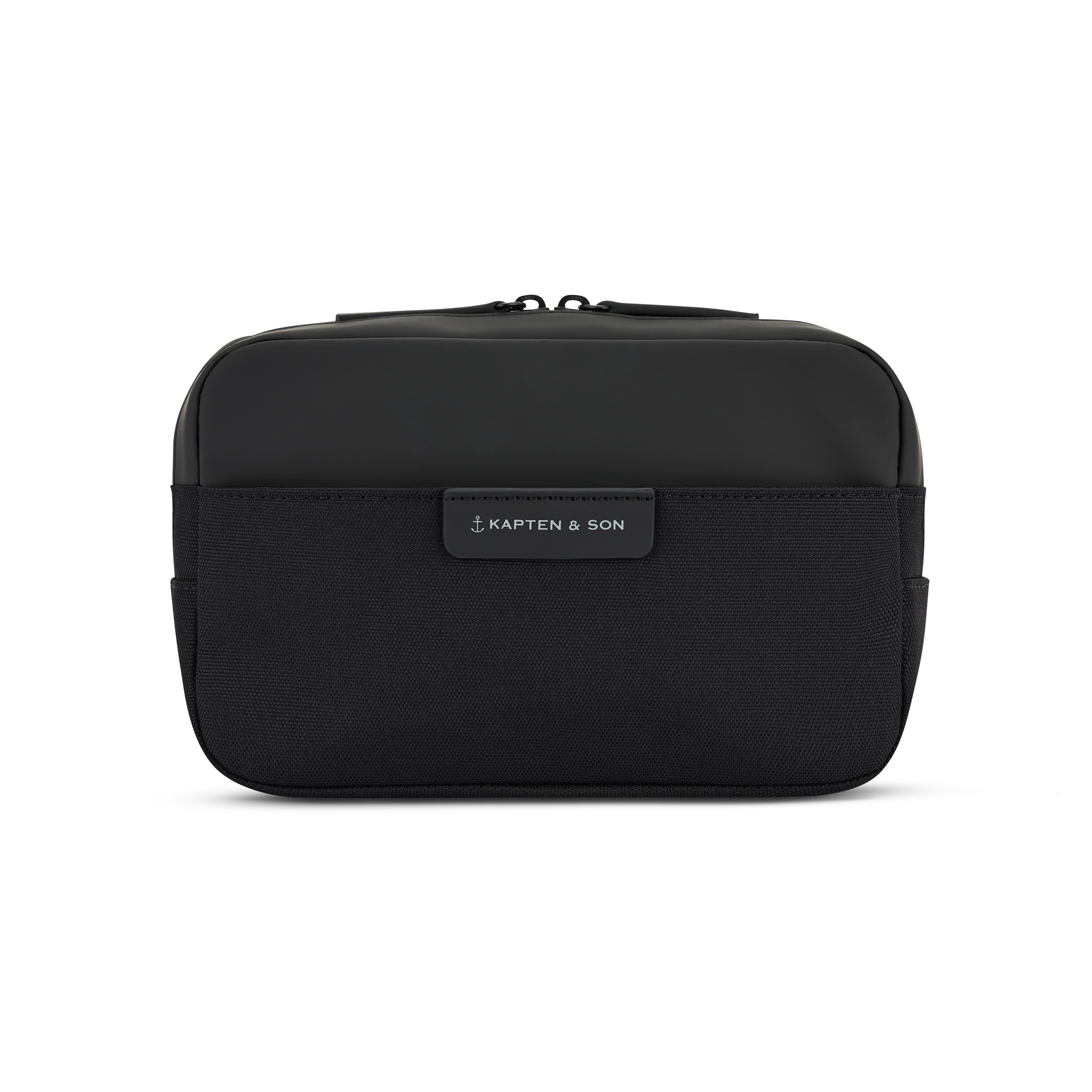Kapten & Son Bergen Pro Crossbody All Black Umhängetasche Frontansicht