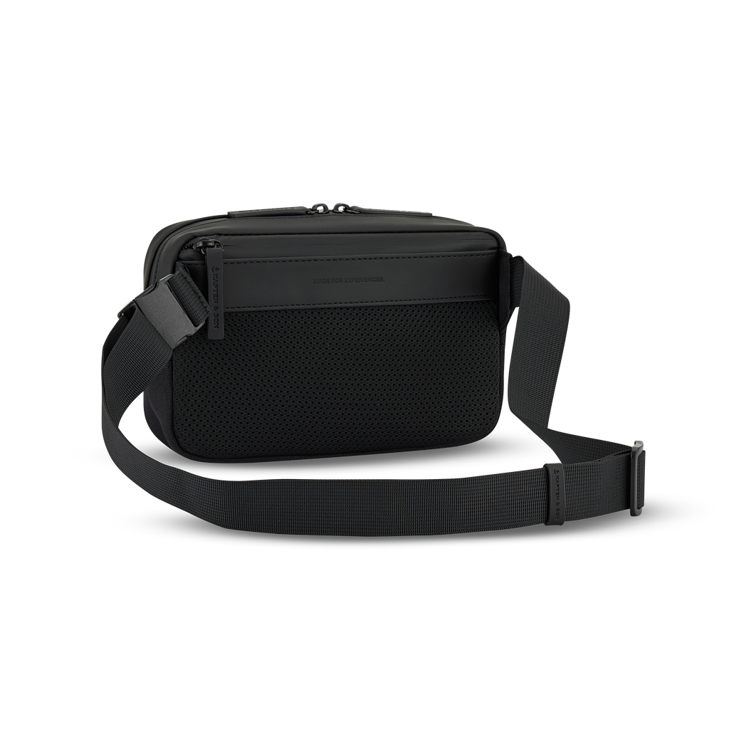 Kapten & Son Bergen Pro Crossbody All Black Umhängetasche Rückansicht
