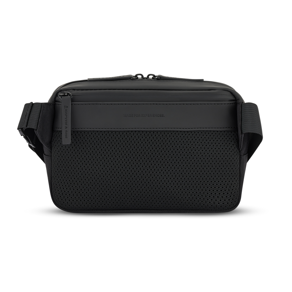 Kapten & Son Bergen Pro Crossbody All Black wasserabweisende Rückansicht
