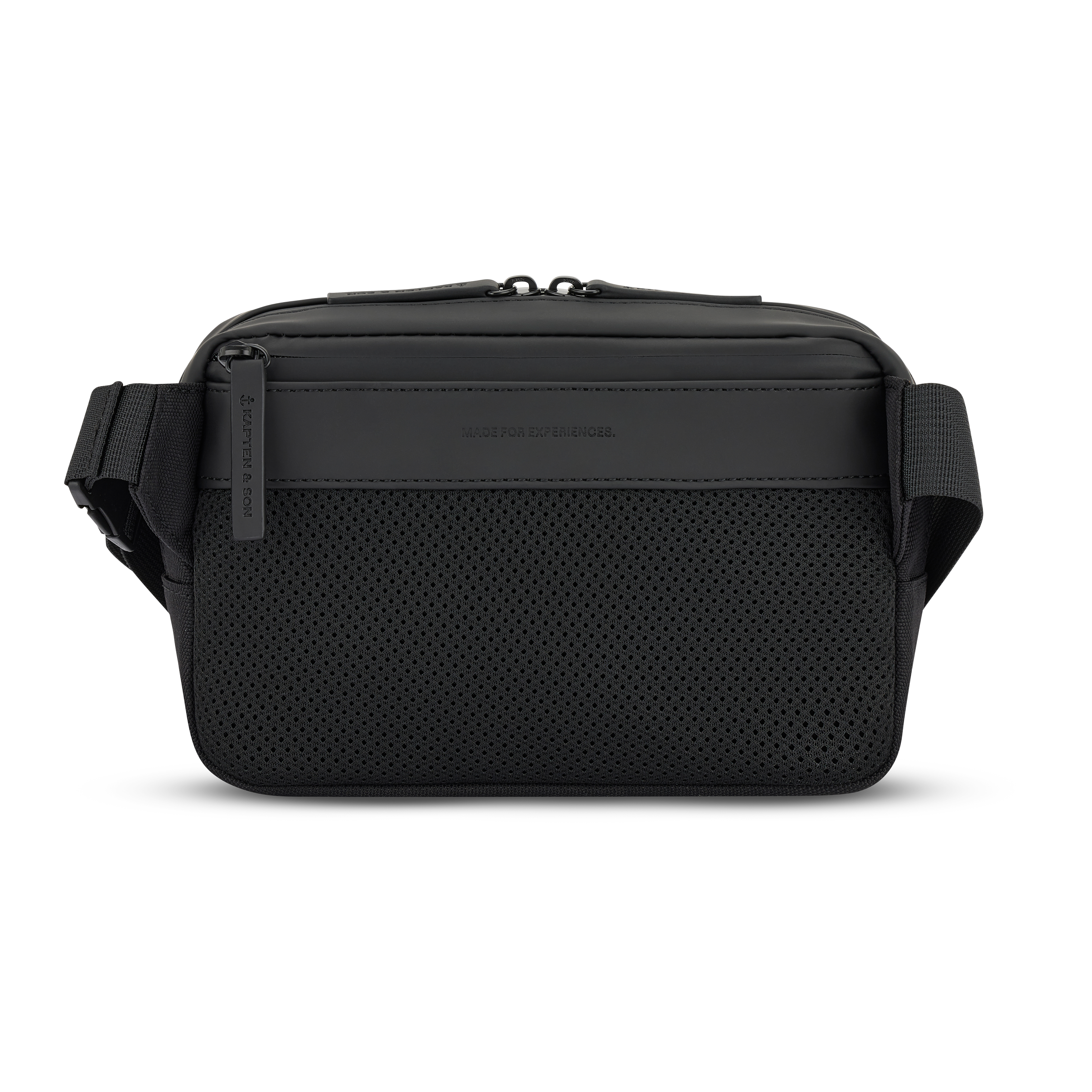 Kapten & Son Bergen Pro Crossbody All Black wasserabweisende Rückansicht

