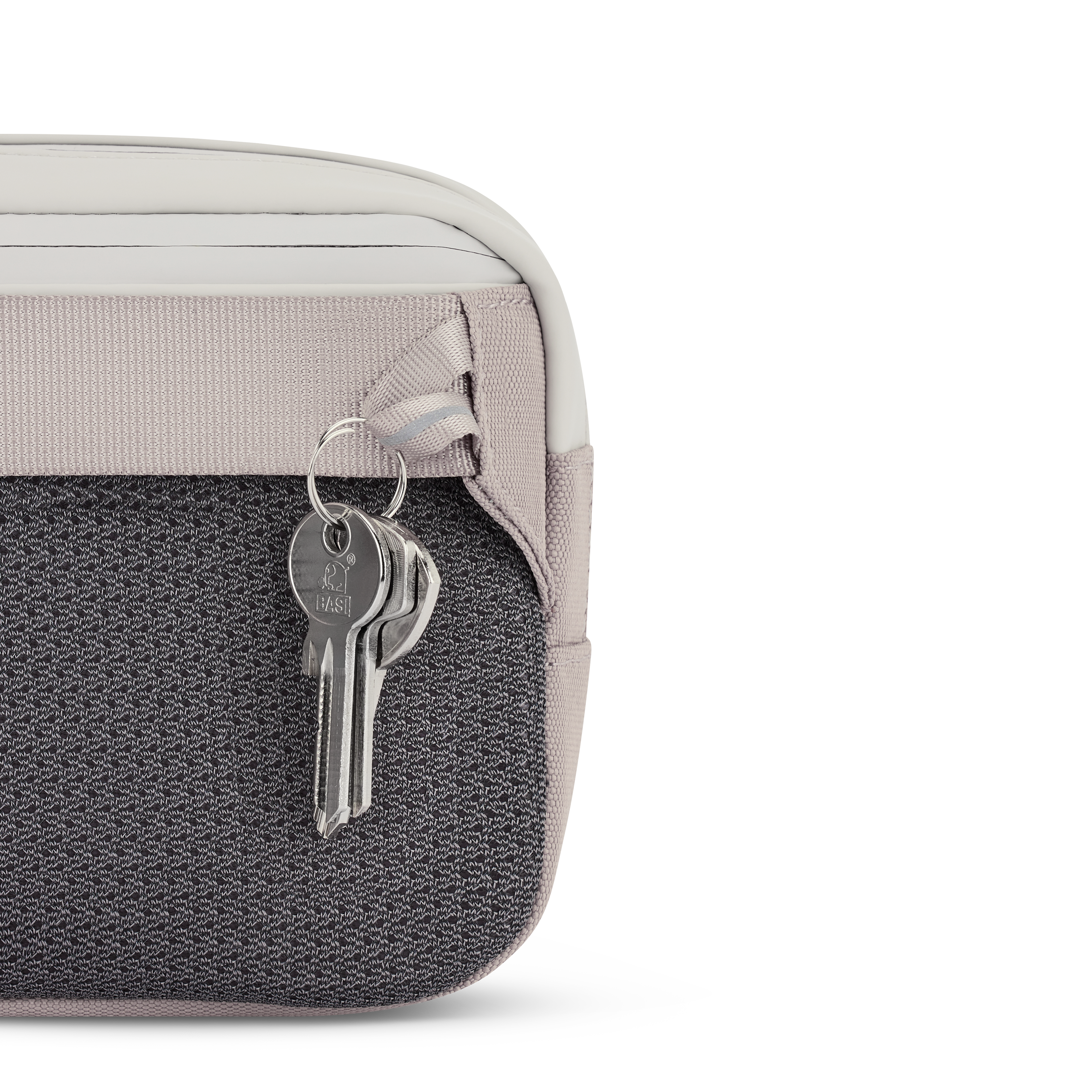 Kapten & Son Bergen Pro Crossbody Muted Clay Umhängetasche Rückansicht Schlüssel