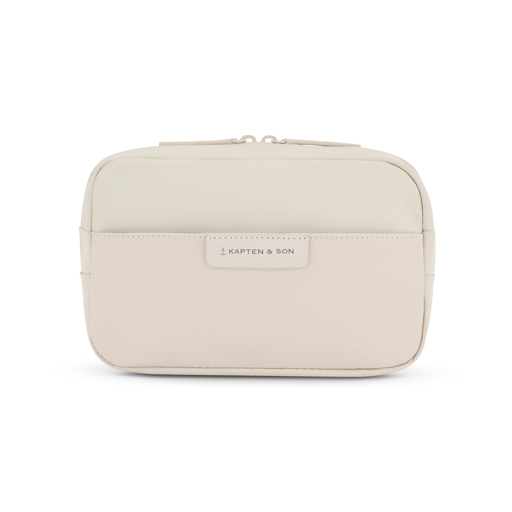 Kapten & Son Bergen Pro Crossbody Sandstone Umhängetasche Frontansicht