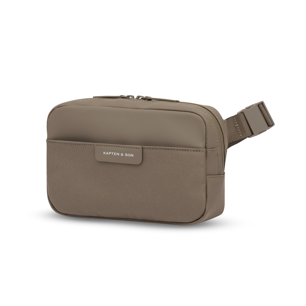 Kapten & Son Bergen Pro Crossbody Walnut Umhängetasche Seitenansicht
