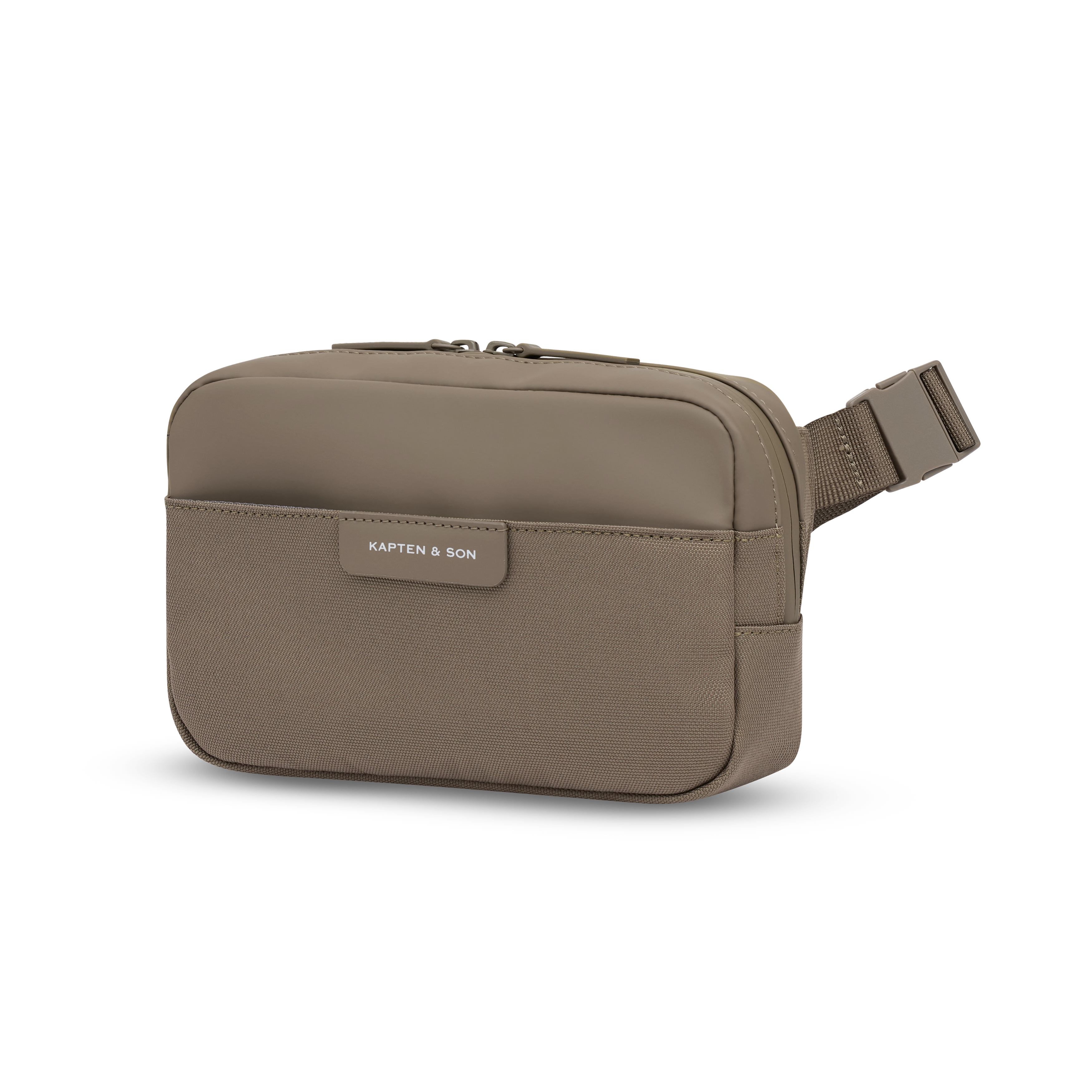 Kapten & Son Bergen Pro Crossbody Walnut Umhängetasche Seitenansicht
