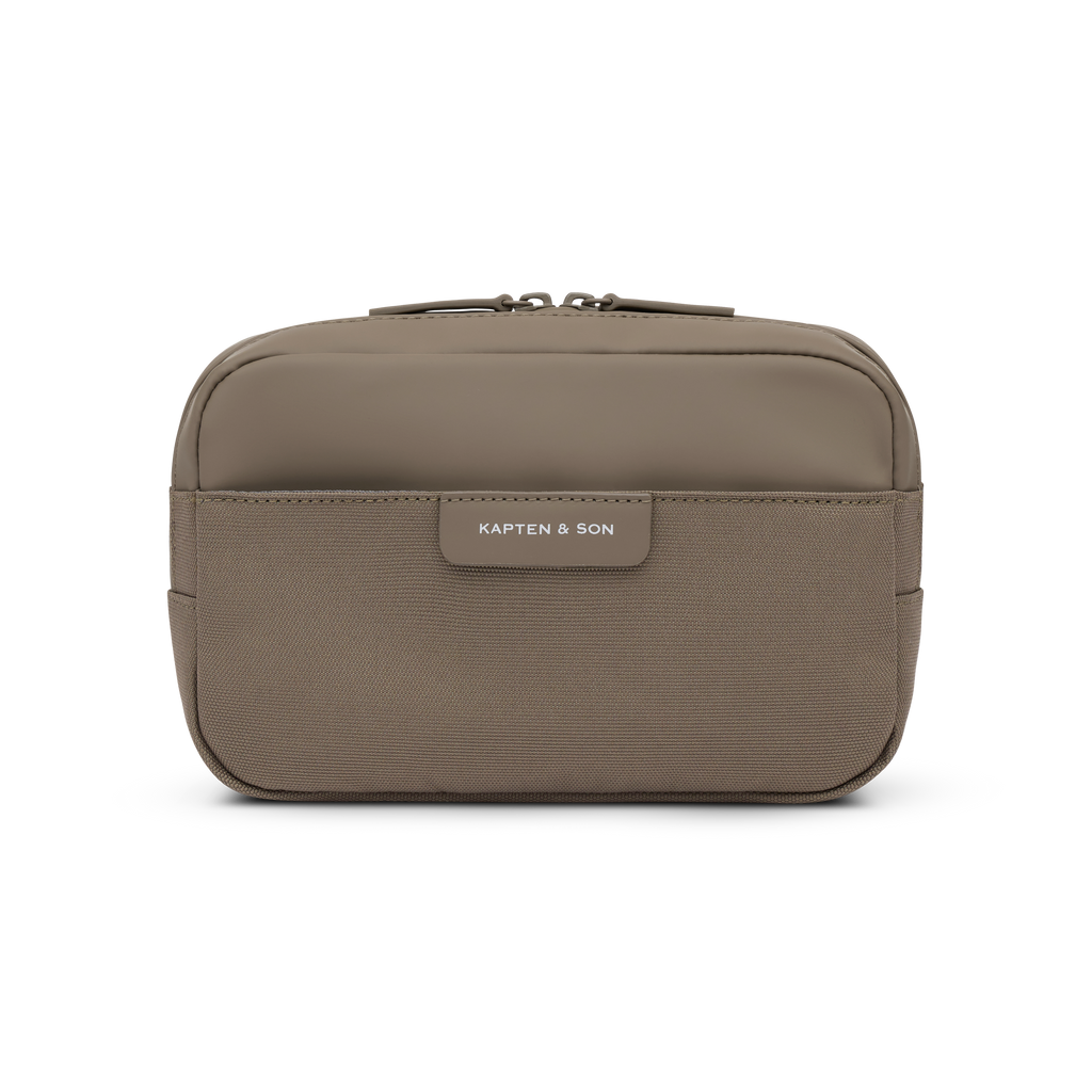 Kapten & Son Bergen Pro Crossbody Walnut Umhängetasche Frontansicht
