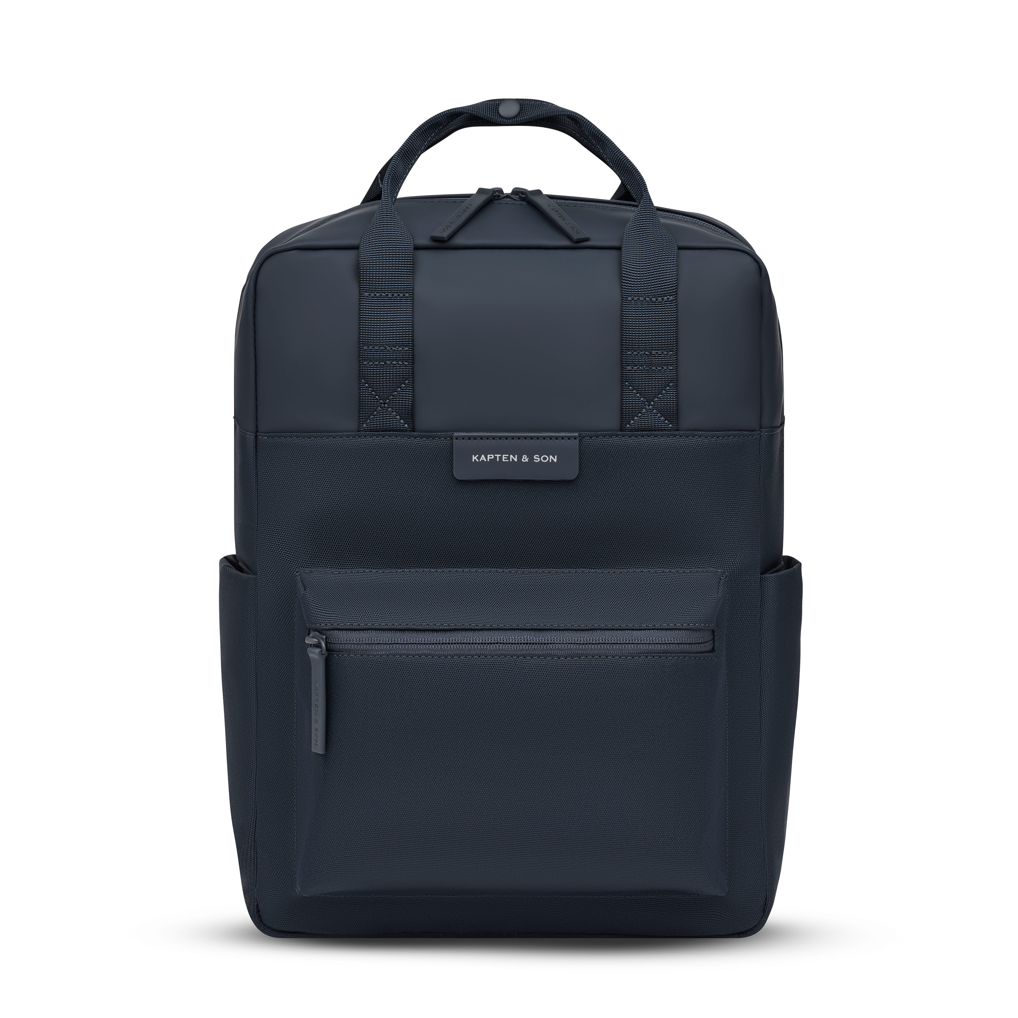 Sac à dos Kapten & Son Bergen All Black, vue de face, 15 L, résistant à l’eau, compartiment pour ordinateur 14"