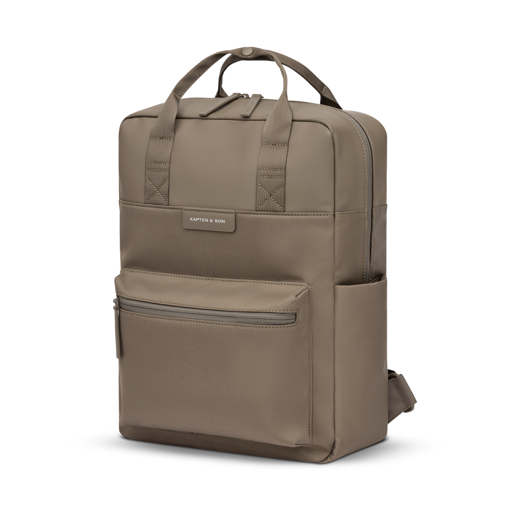 Sac à dos Kapten & Son Bergen Walnut, vue de profil