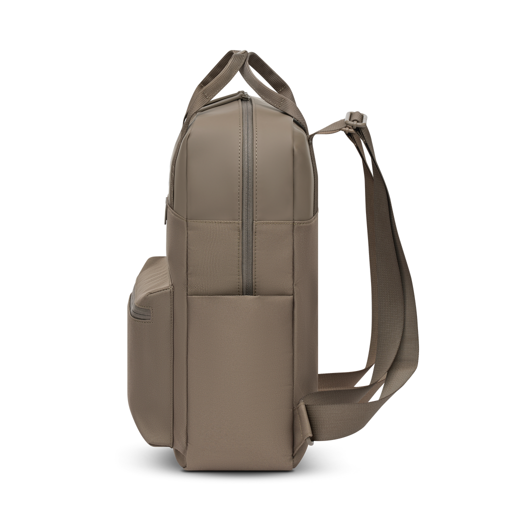Sac à dos Kapten & Son Bergen Walnut, vue de profil