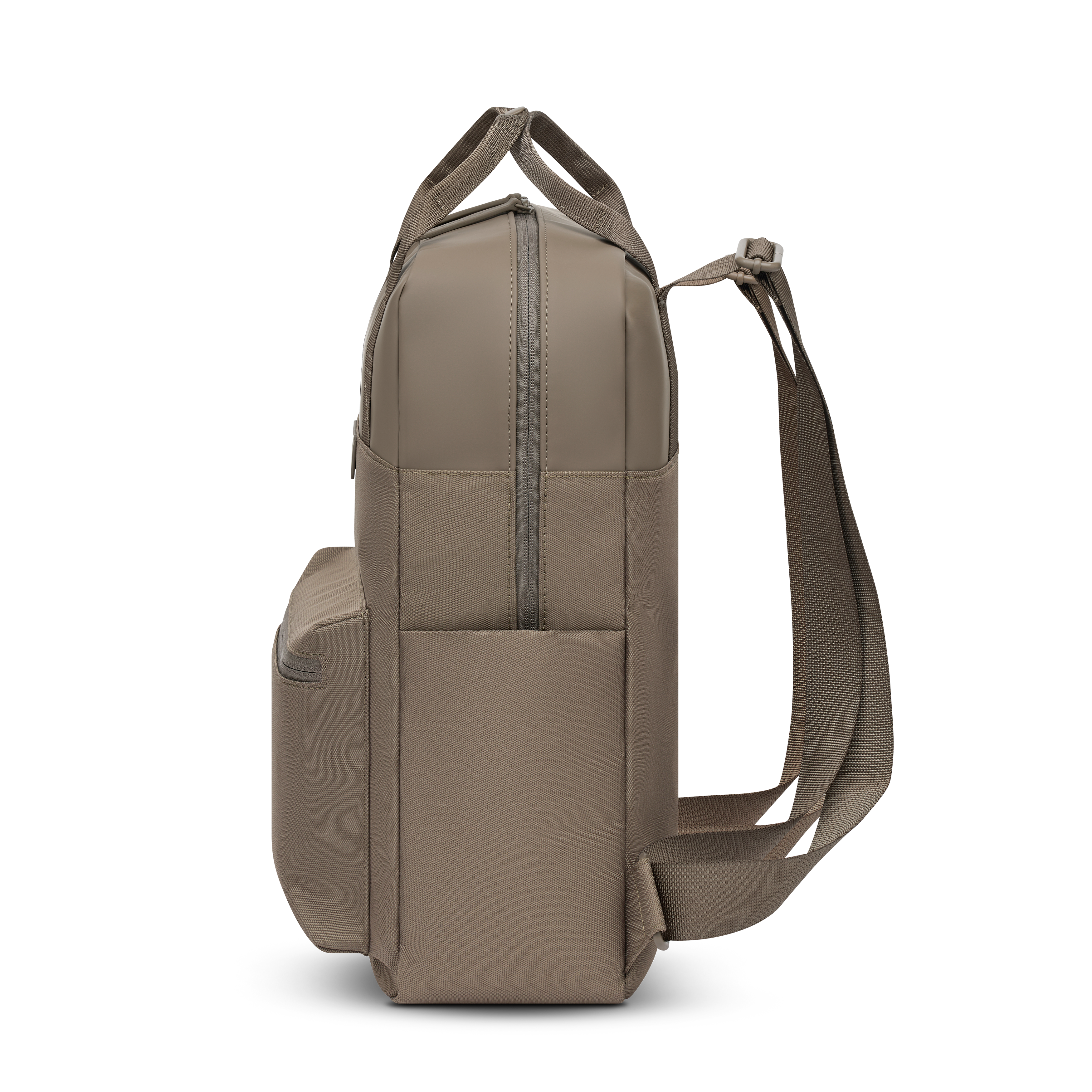 Sac à dos Kapten & Son Bergen Walnut, vue de profil