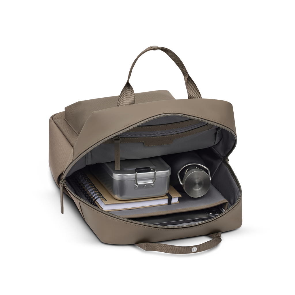 Sac à dos Kapten & Son Bergen Walnut, vue du compartiment intérieur