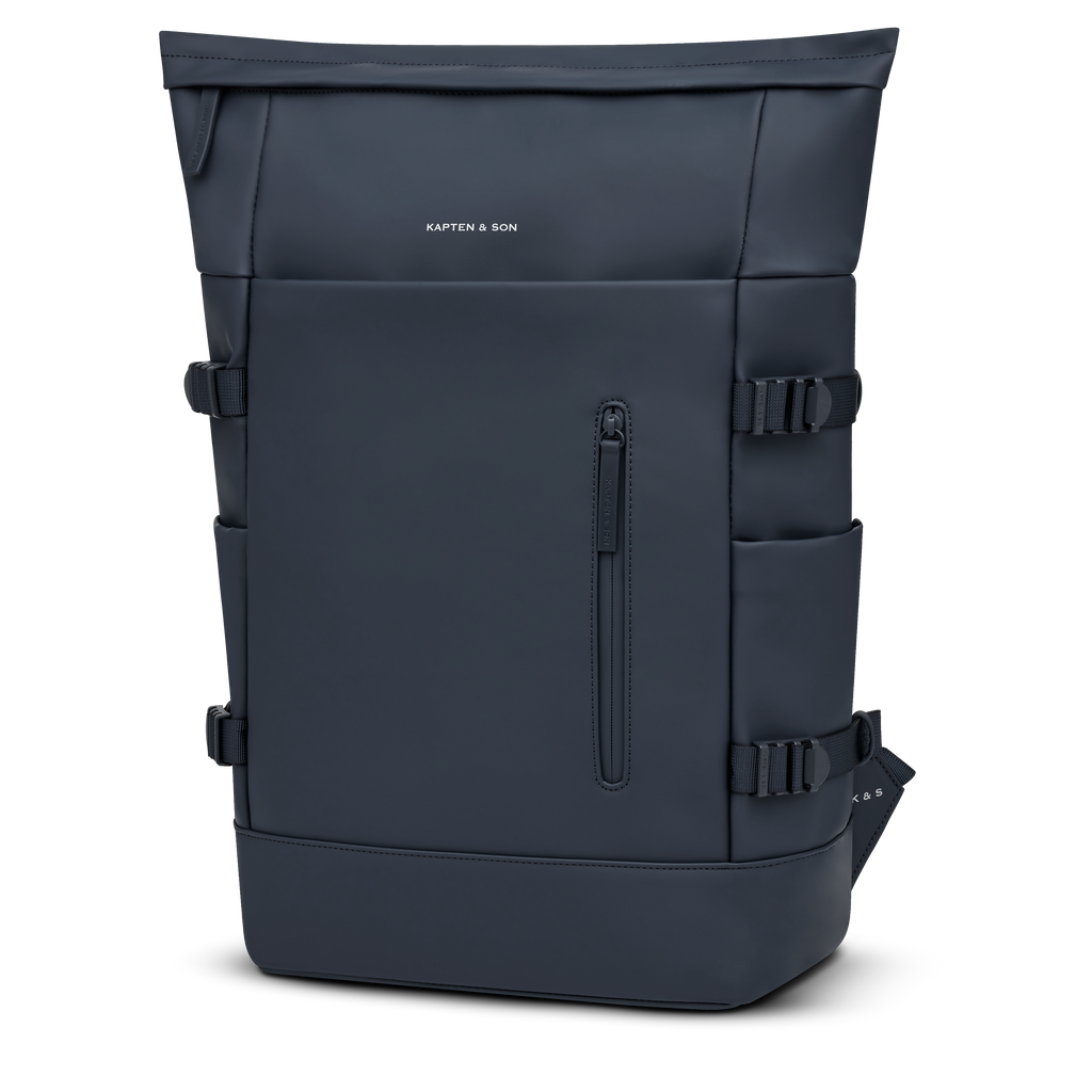 Sac à dos Helsinki Pro de Kapten & Son en couleur Navy Blue, vue de côté