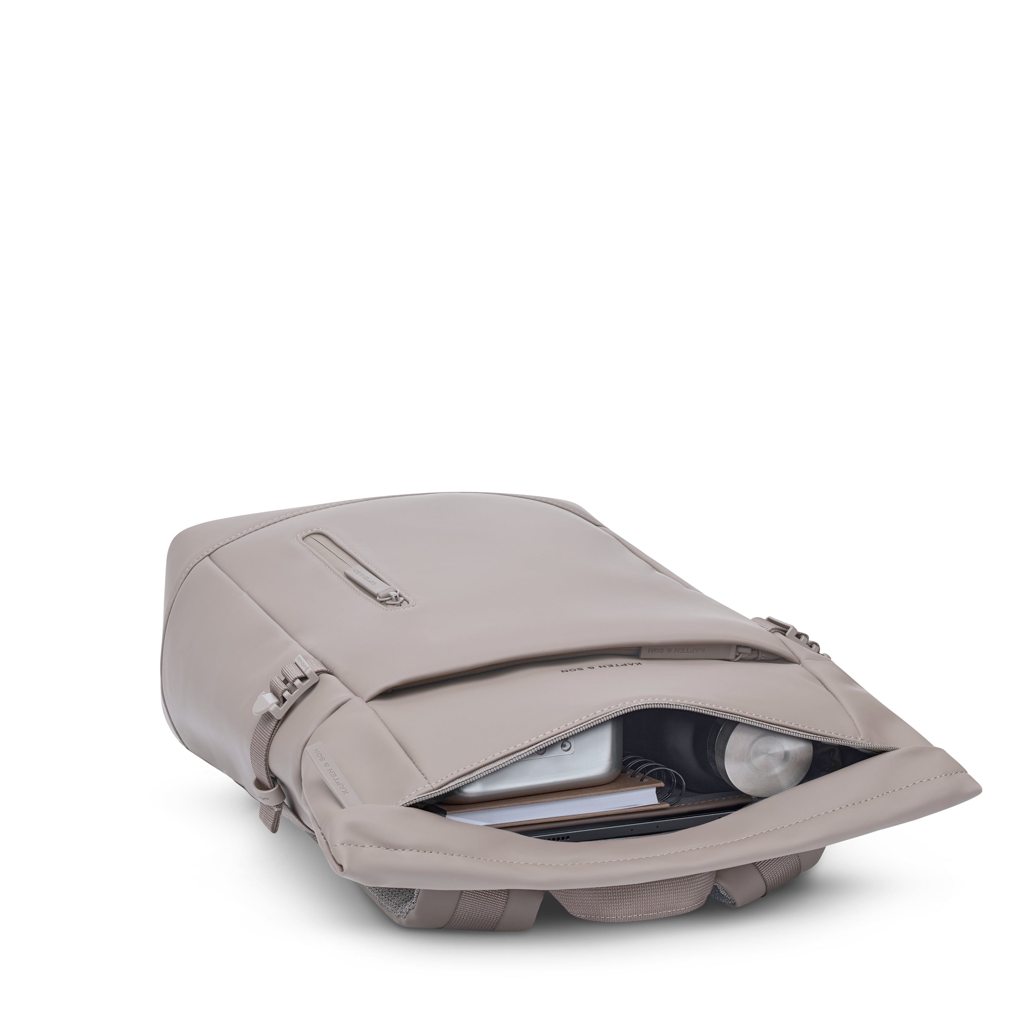 Sac à dos Helsinki de Kapten & Son en couleur Muted Rose, vue détaillée de l’intérieur