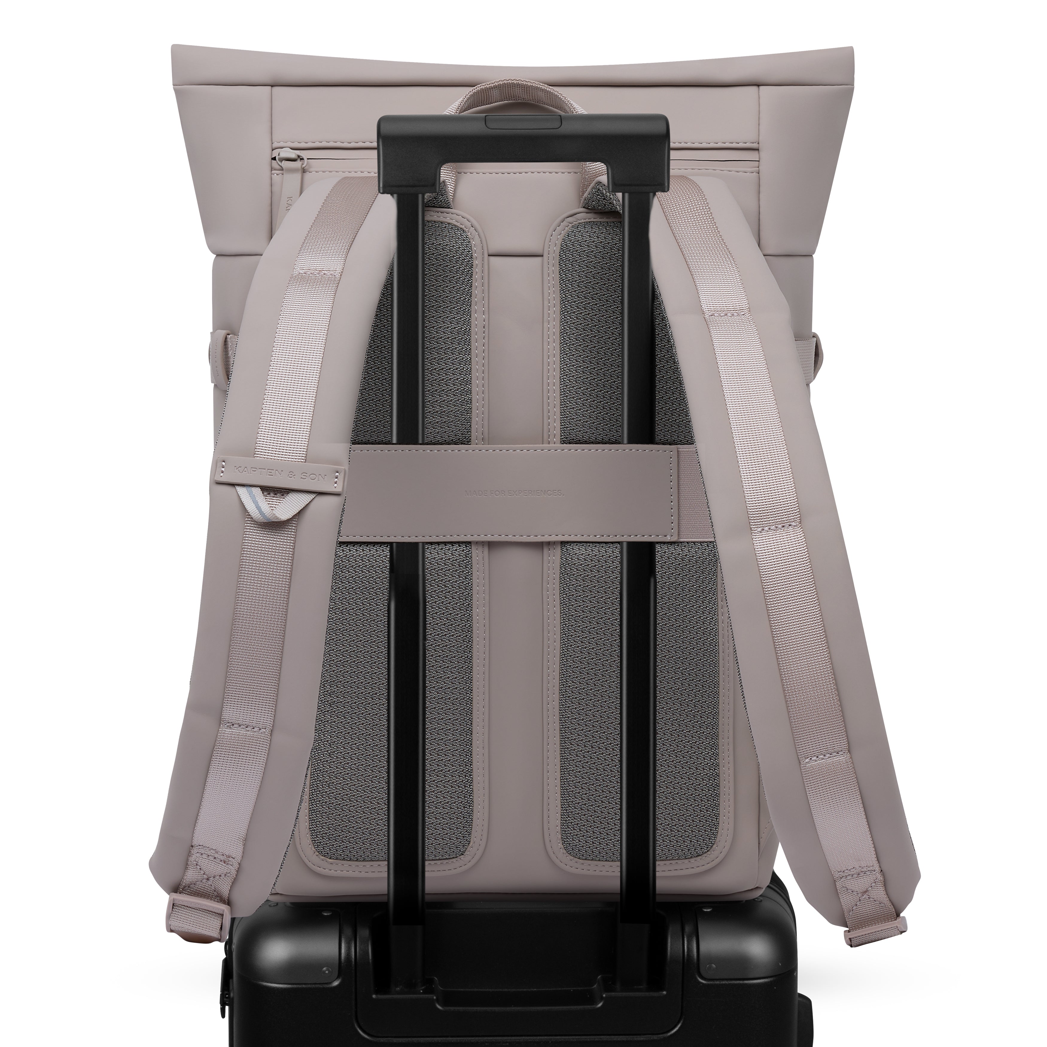 Sac à dos Helsinki de Kapten & Son en couleur Muted Rose avec fixation pour valise