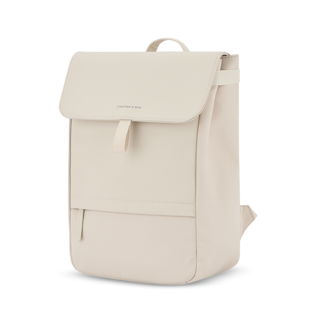Kapten & Son Fyn Sandstone Rucksack Front Seitenansicht