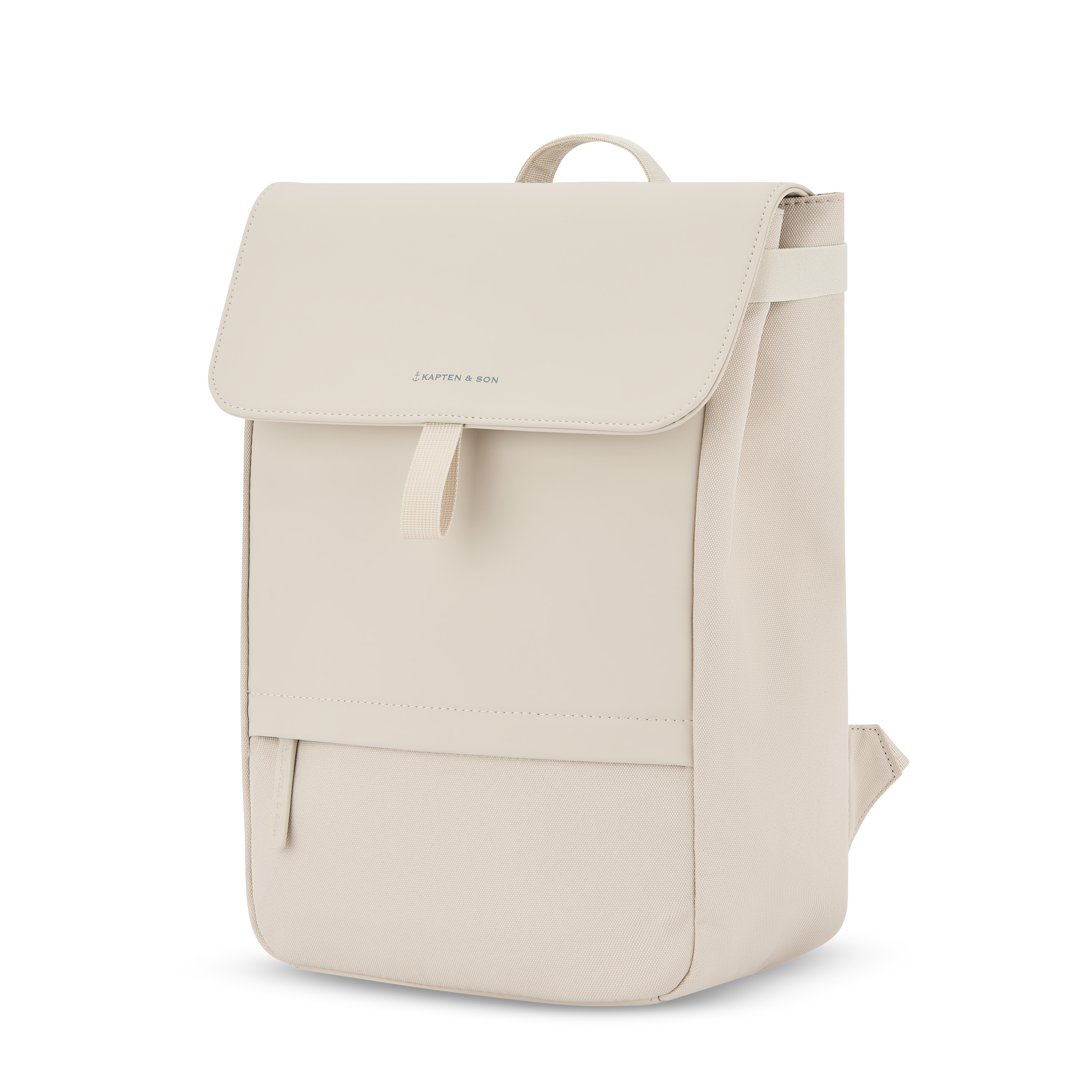 Kapten & Son Fyn Sandstone Rucksack Front Seitenansicht