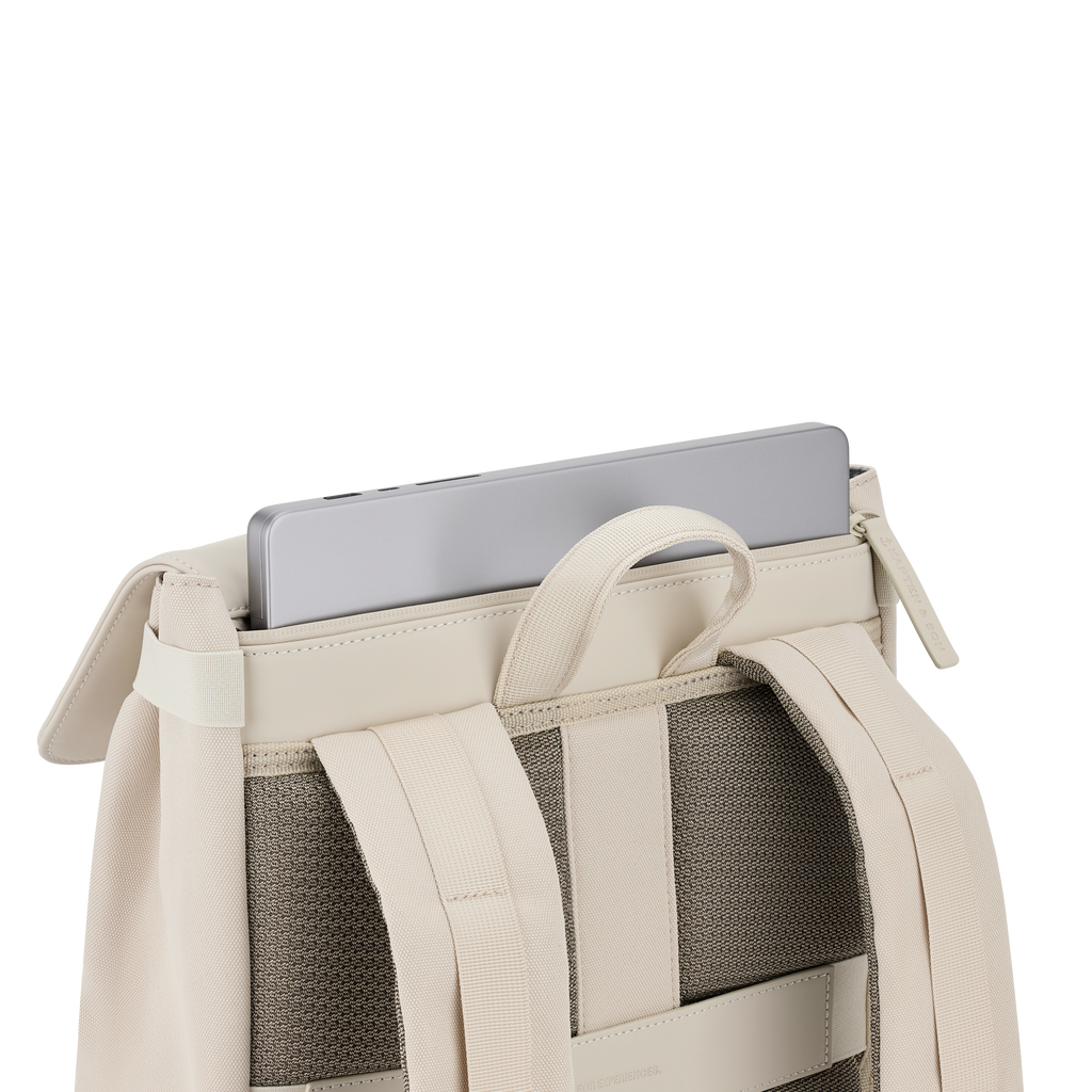 Kapten & Son Fyn Sandstone Rucksack Laptopfach Detail
