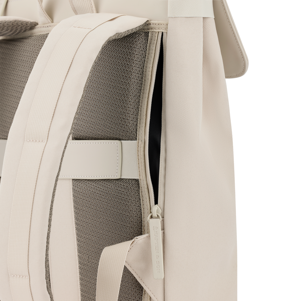 Kapten & Son Fyn Sandstone veganer Rucksack mit Antidiebstahlfach
