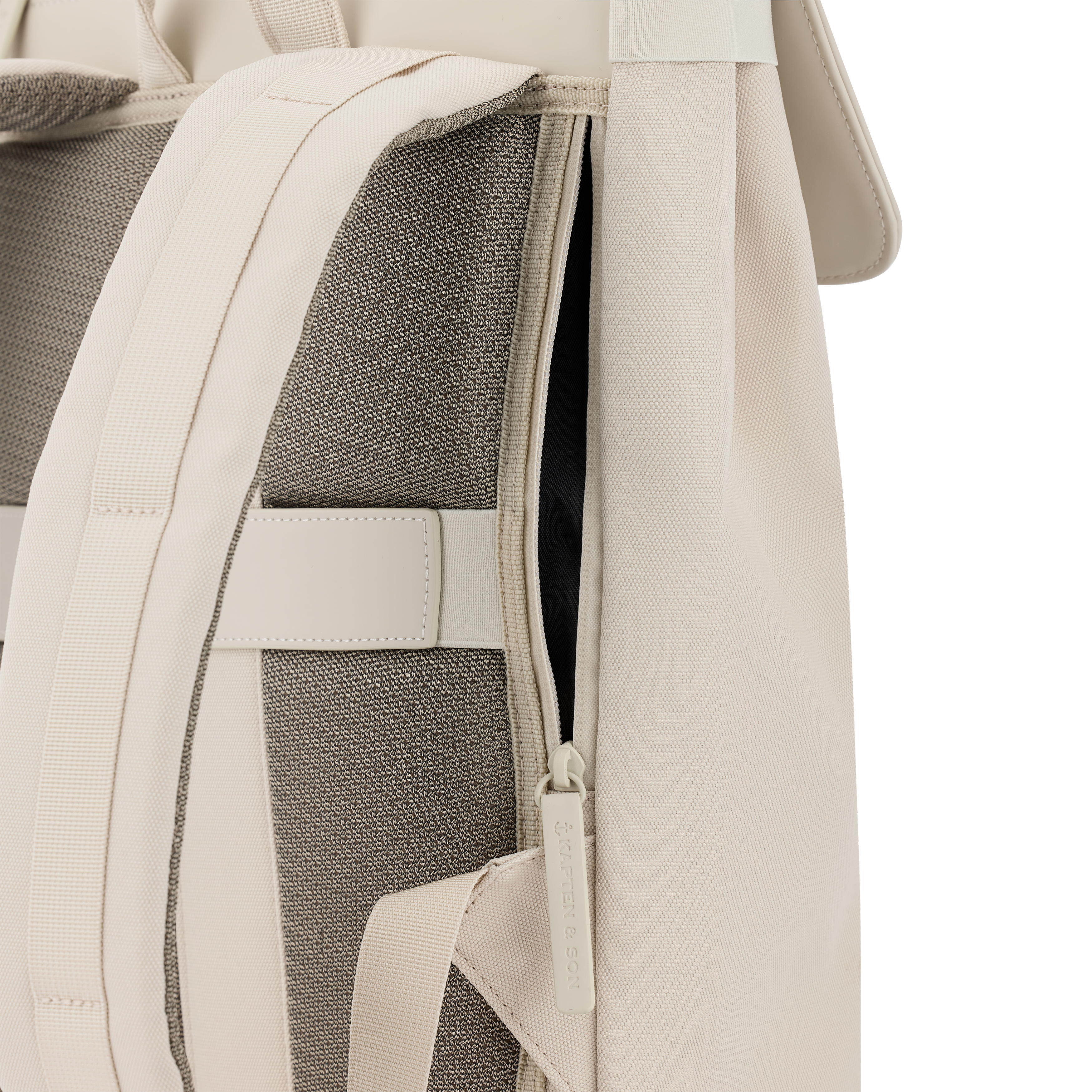 Kapten & Son Fyn Sandstone veganer Rucksack mit Antidiebstahlfach
