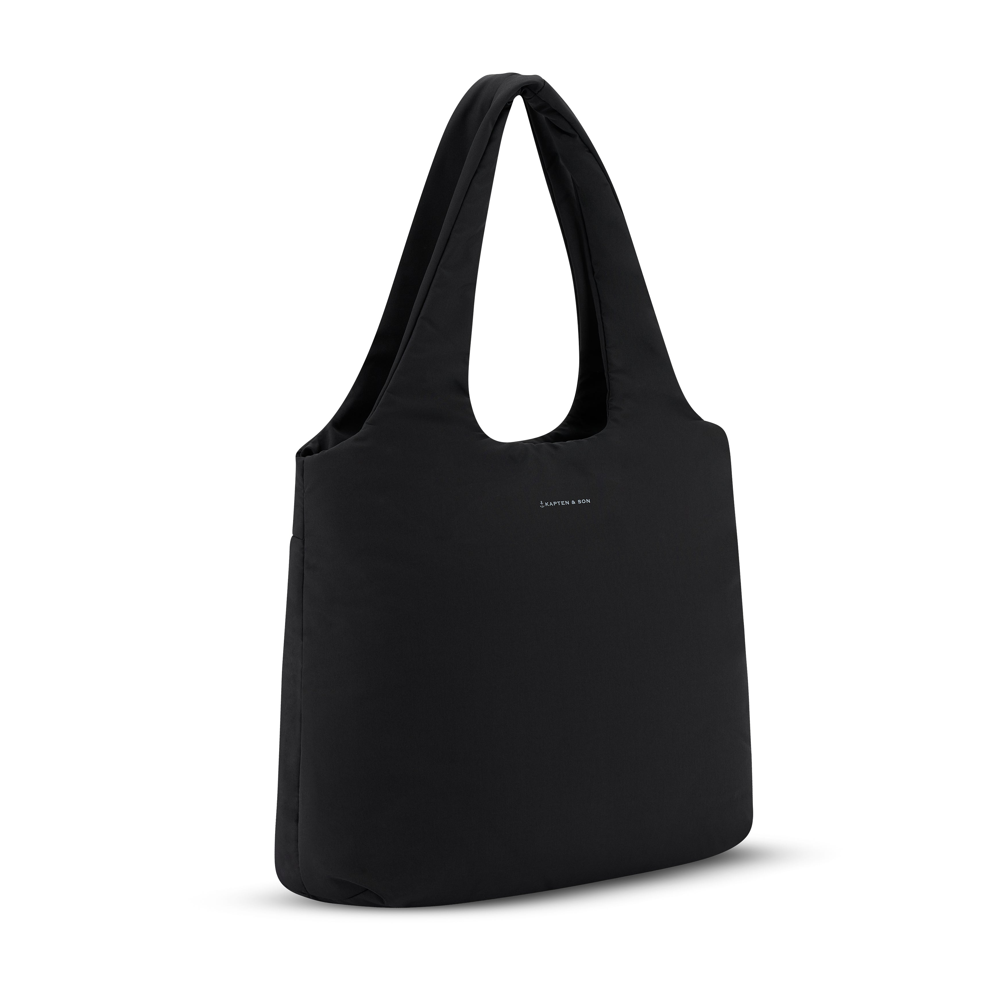 Kapten & Son Skara Cloud Shopper Black Umhängetasche Seitenansicht
