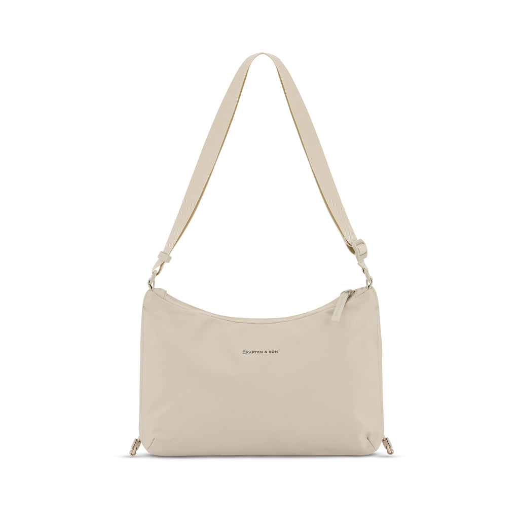 Kapten & Son Skara Small Beige Umhängetasche Frontansicht