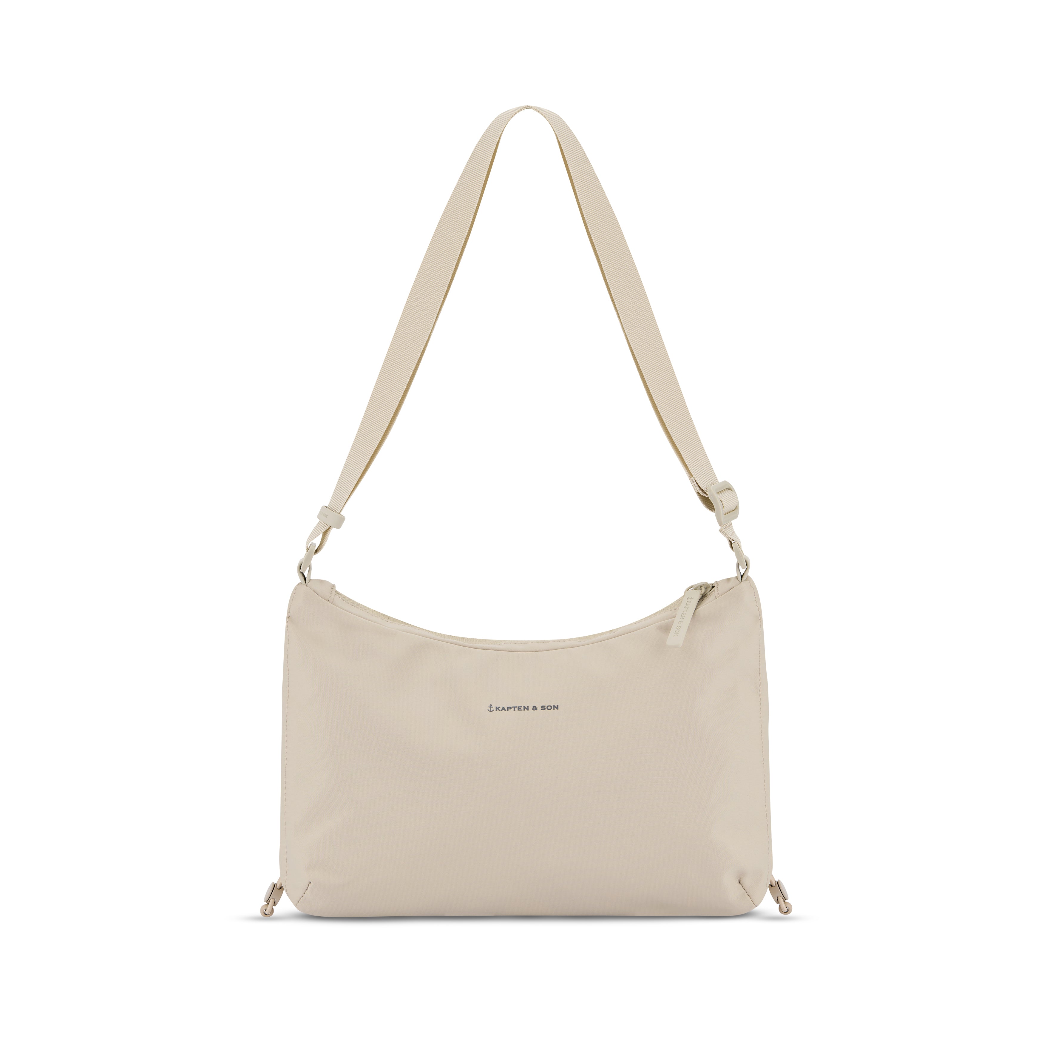 Kapten & Son Skara Small Beige Umhängetasche Frontansicht