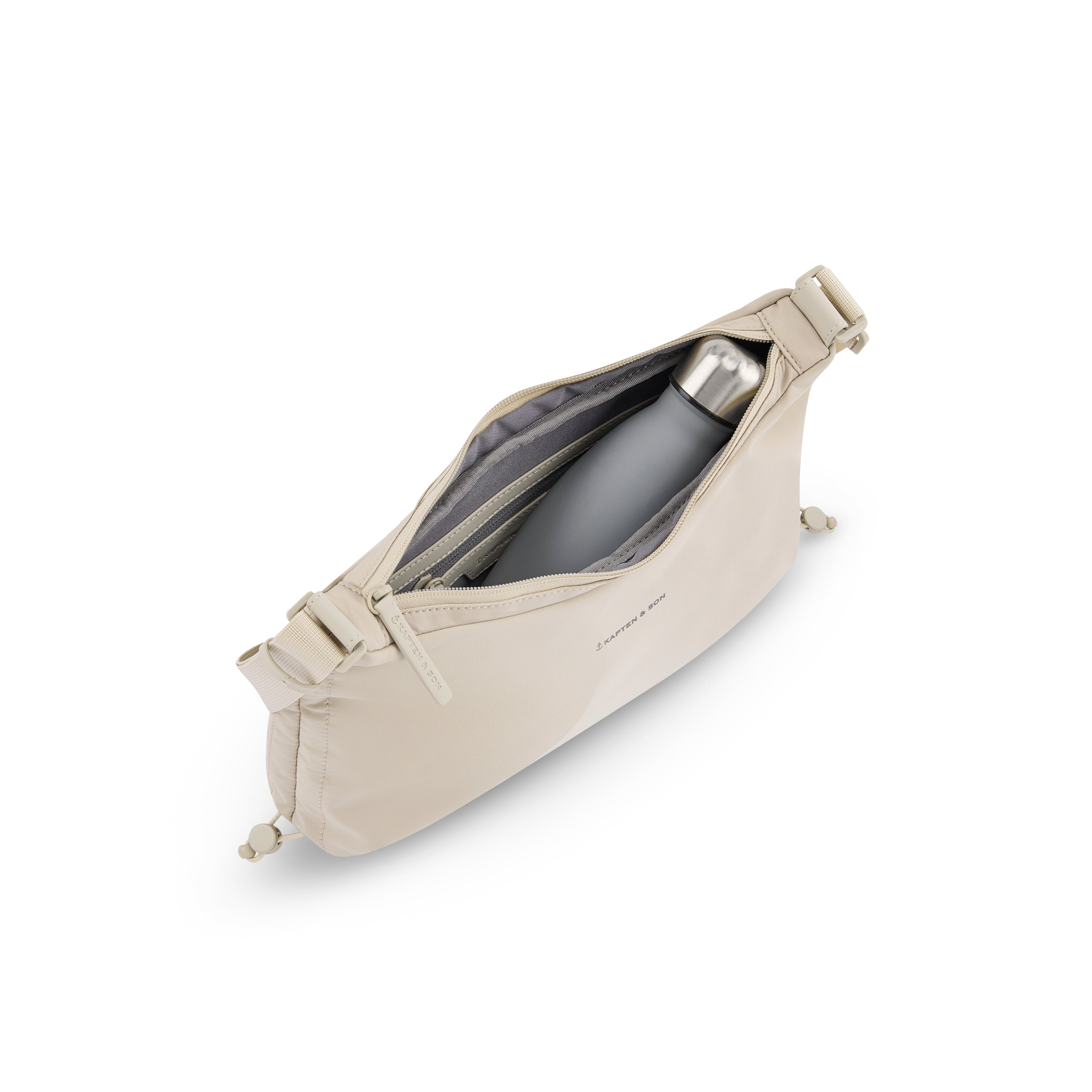 Kapten & Son Skara Small Beige Umhängetasche Innenansicht