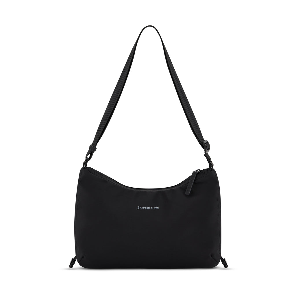 Kapten & Son Skara Small Black Umhängetasche Frontansicht