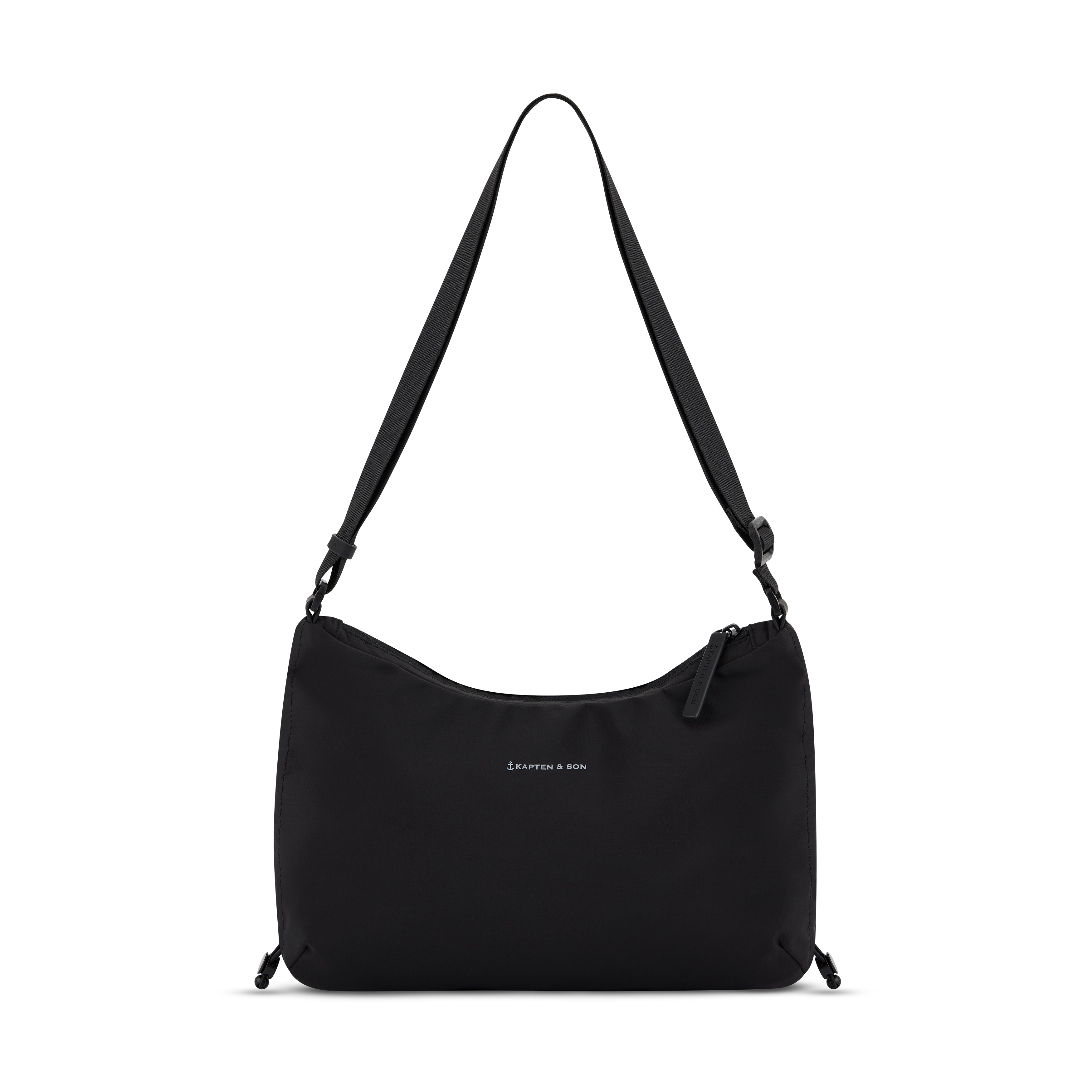 Kapten & Son Skara Small Black Umhängetasche Frontansicht
