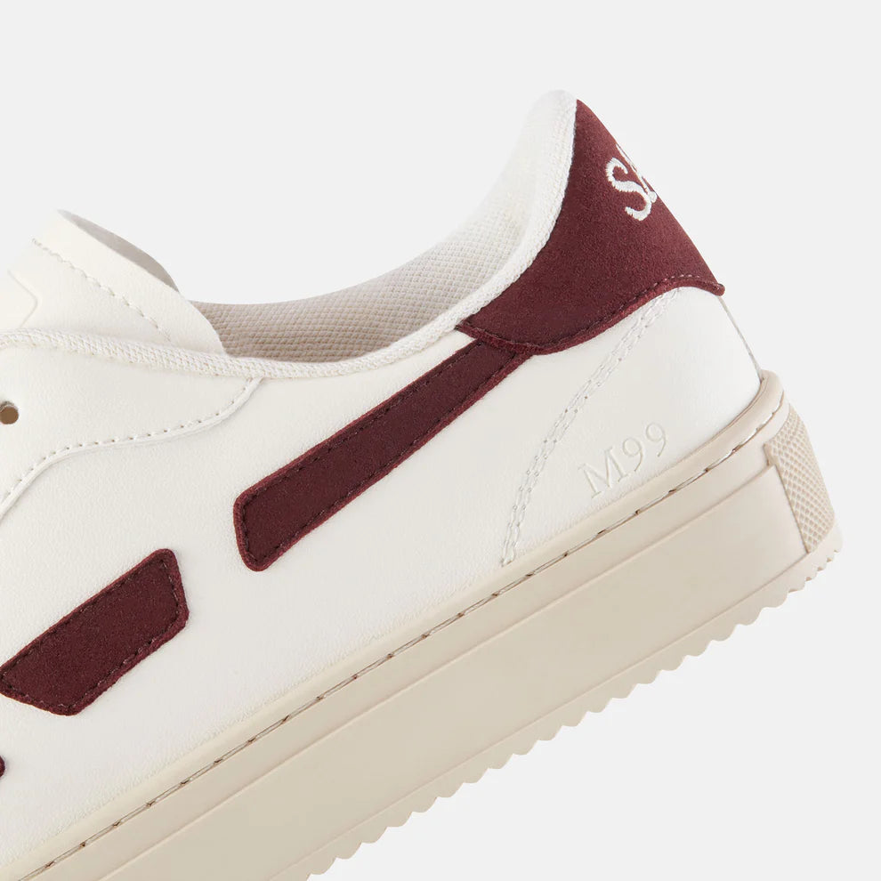 Meeko M99 City Garnet vue detail lateral semelle blanche