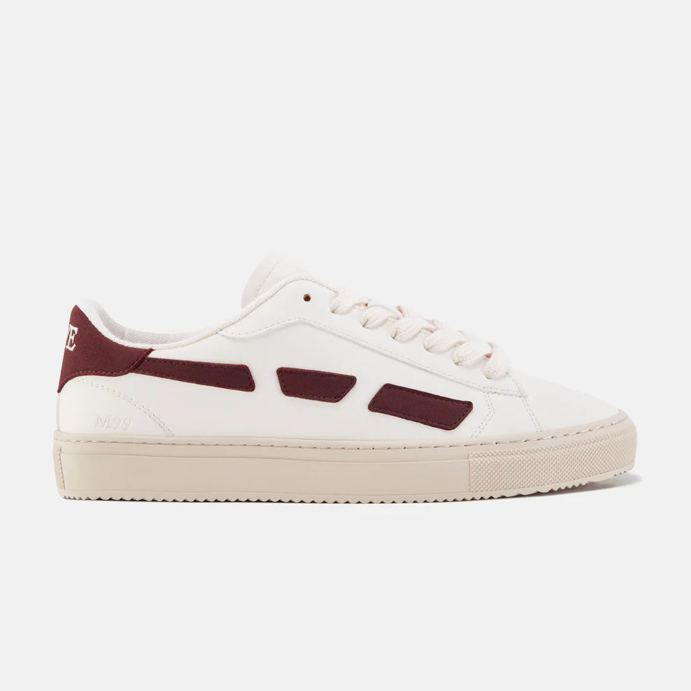 Vue lateral Meeko M99 City Garnet Semelle blanche