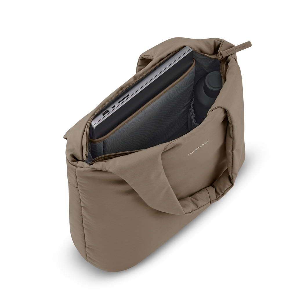 Kapten & Son Skara Cloud Shopper Walnut Umhängetasche  Innenfach Detail
