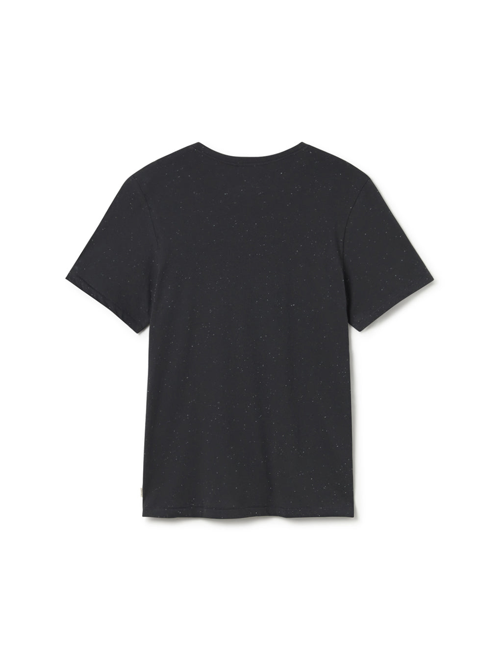T-shirt à manches courtes Qalito de TwoThirds en gris foncé pour hommes avec texture à petits grains, vue de dos