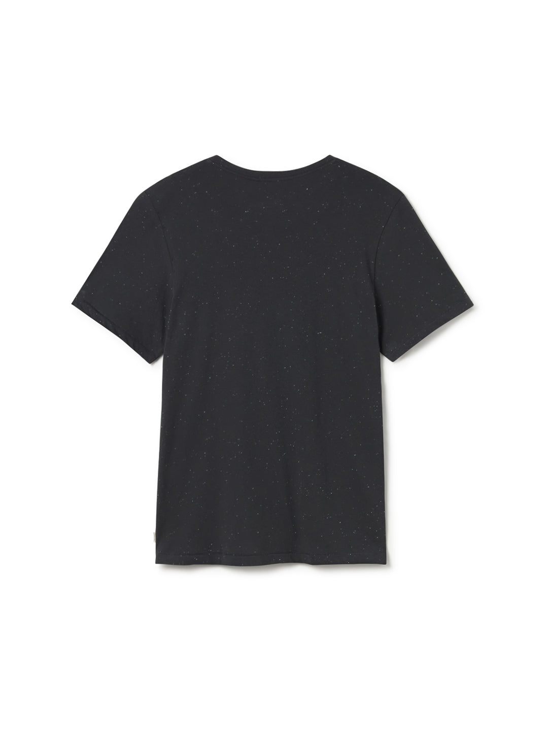 T-shirt à manches courtes Qalito de TwoThirds en gris foncé pour hommes avec texture à petits grains, vue de dos